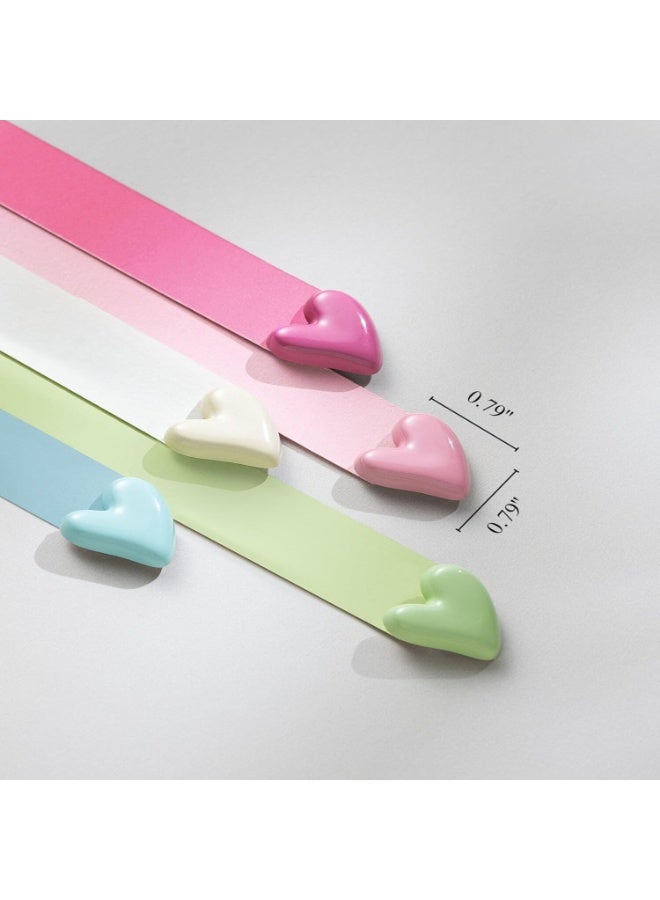 LYNLYN 24PCS Cute Heart Fridge Magnets, Colorful Strong Refrigerator Magnets for Whiteboard, Cabinet and Locker, Decorative Mini Magnets for Kitchen, Classroom and Office - Image 2